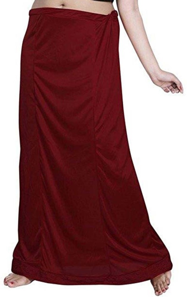 Quickcollection Women's Maroon Petticoat/Skirts/Shape Wear for Saree Satin  Blend Petticoat Price in India - Buy Quickcollection Women's Maroon  Petticoat/Skirts/Shape Wear for Saree Satin Blend Petticoat online at