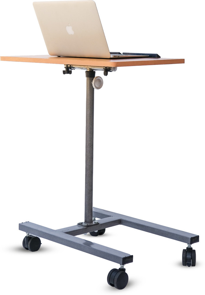 Portable laptop table shop with wheels