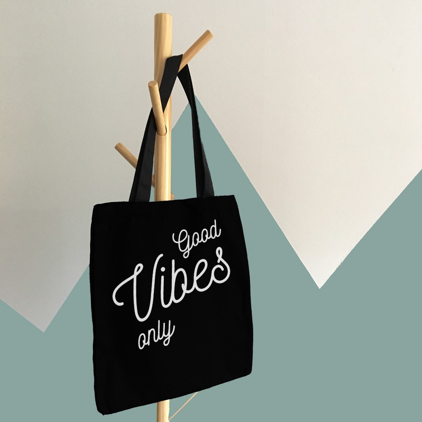 Cute black hot sale tote bags