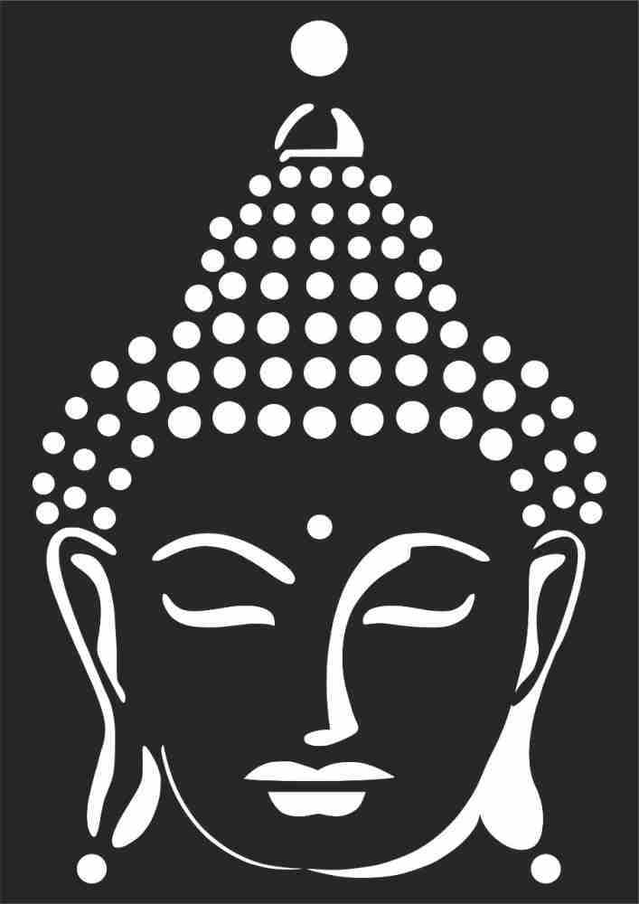 buddha face stencils