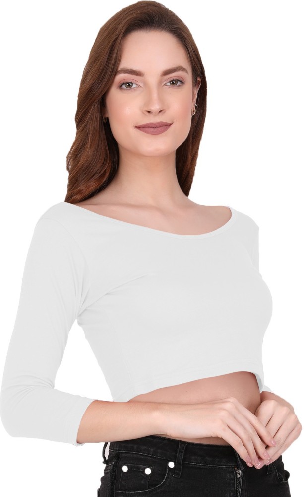 Buy THE BLAZZE 1304 Sexy Women's Cotton Scoop Neck Full Sleeve