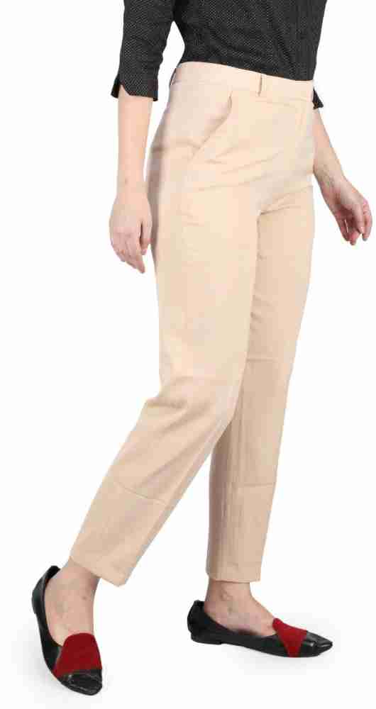 Buy Beige Ankle Length Pant Rayon for Best Price, Reviews, Free