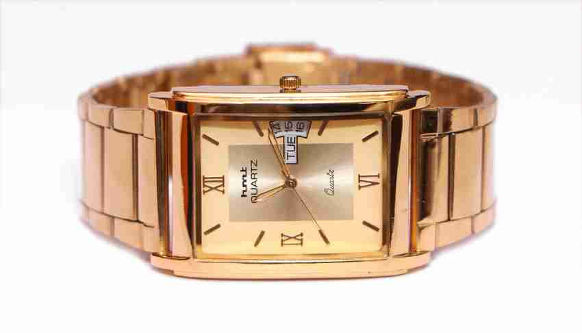 Hmt Swarna HMT 7700 Gold Dial And Gold Strap Men watch Analog