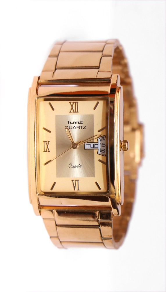 Hmt Swarna HMT 7700 Gold Dial And Gold Strap Men watch Analog