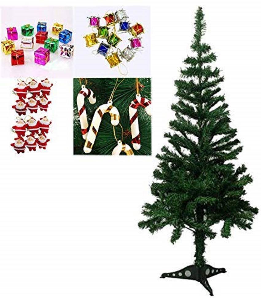 Green Plant indoor Pine 10 cm 0.33 ft Artificial Christmas Tree