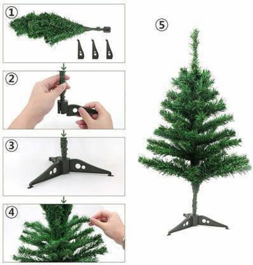 Green Plant indoor Pine 10 cm 0.33 ft Artificial Christmas Tree