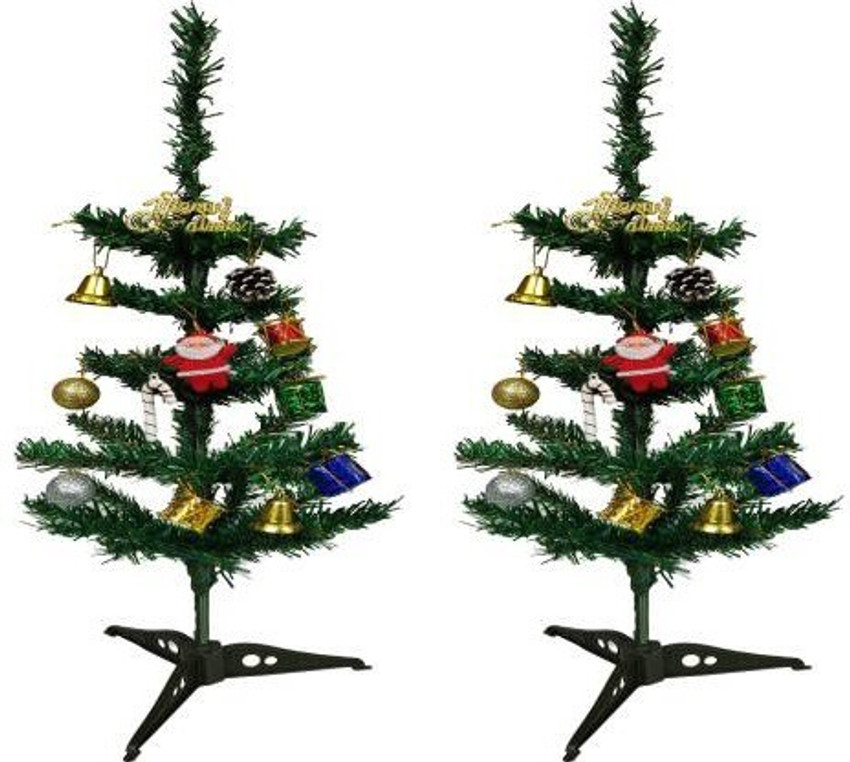 Green Plant indoor Pine 10 cm 0.33 ft Artificial Christmas Tree