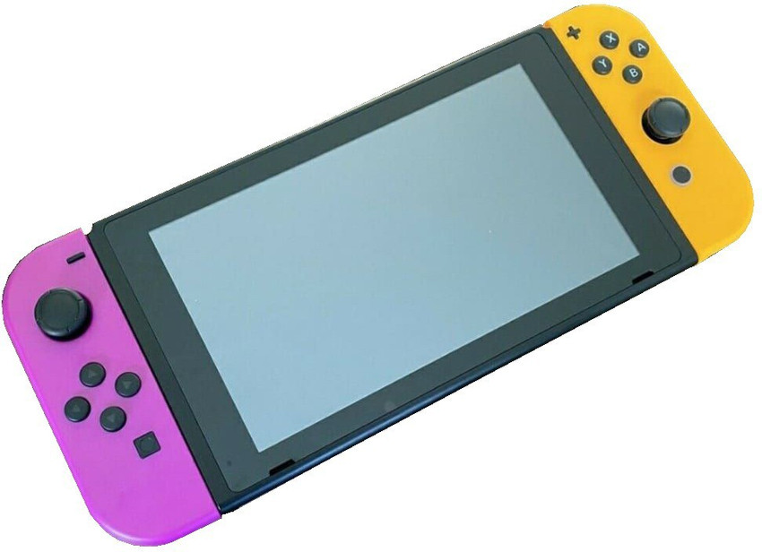 Nintendo switch purple and orange joycons on sale