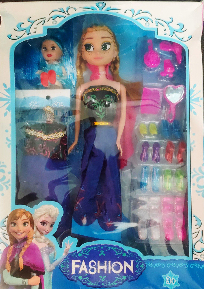Kaushik Barbie Doll and child with Accessories for Baby Girl Kids