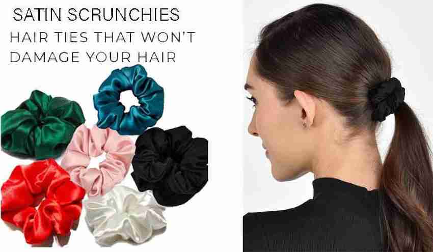 Casa Tech Satin Hair Ties Scrunchies Elastic hair band hand band