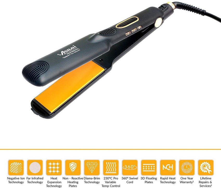 Asbah D zara Pro 3D Floating plate Temperature control Hair Styler Hair Straightener Asbah Flipkart