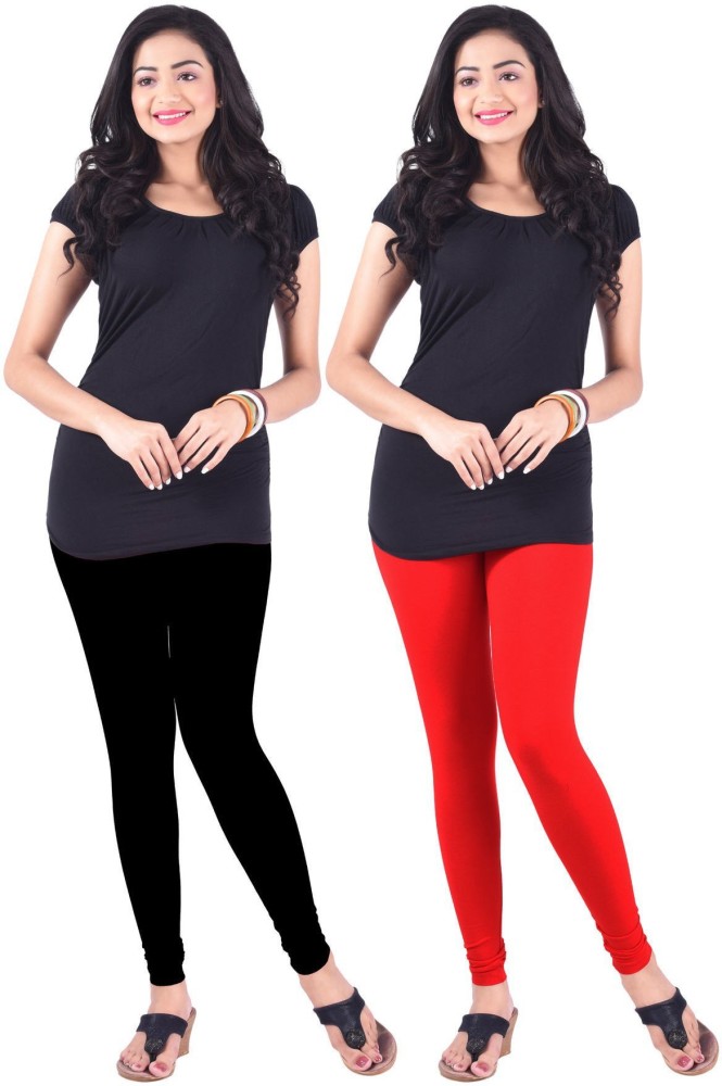 Red Mid Waist Lux Lyra Plain Churidar Leggings, Casual Wear, Size: Free  Size at Rs 230 in Jaipur