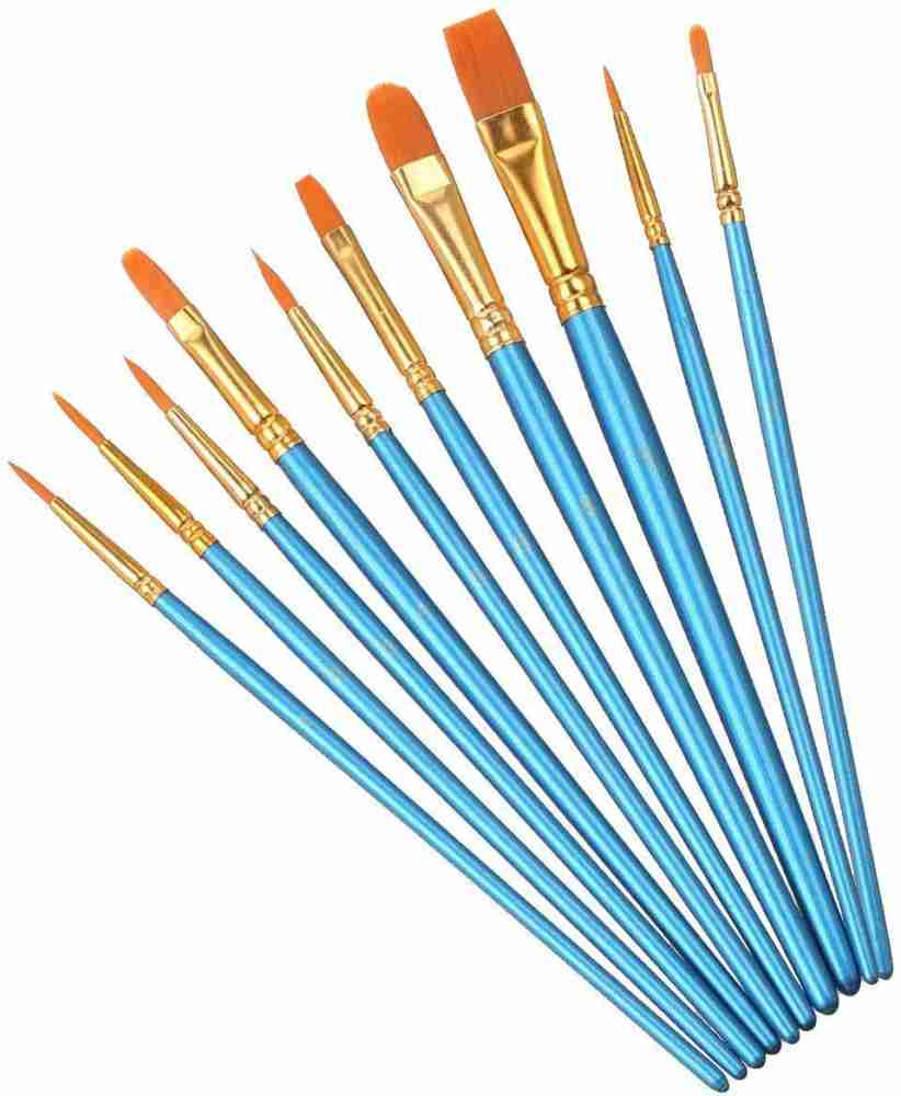 Paint Brushes Set,20 Pcs Round Pointed Tip Paintbrushes Nylon Hair