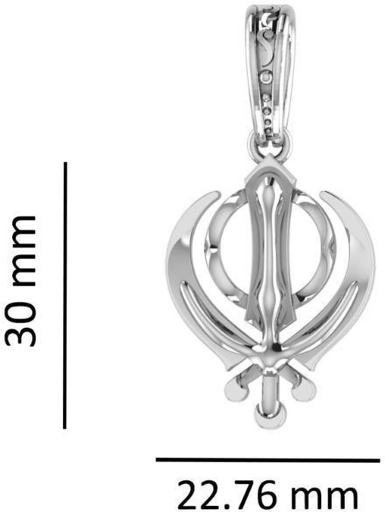 Khanda on sale pendant silver