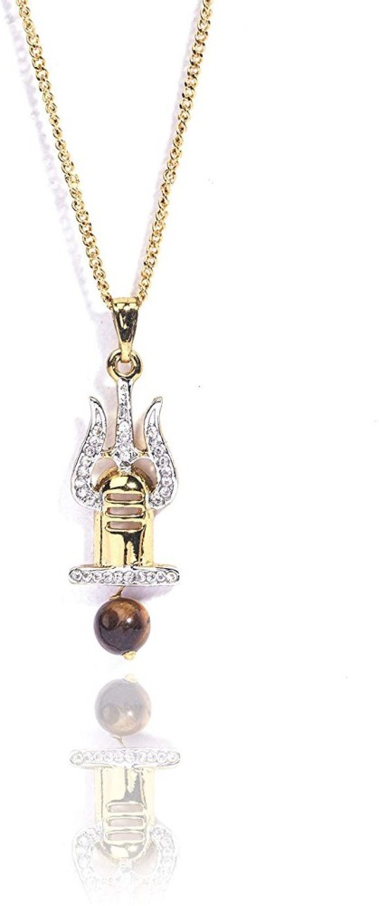 Gold on sale trishul pendant