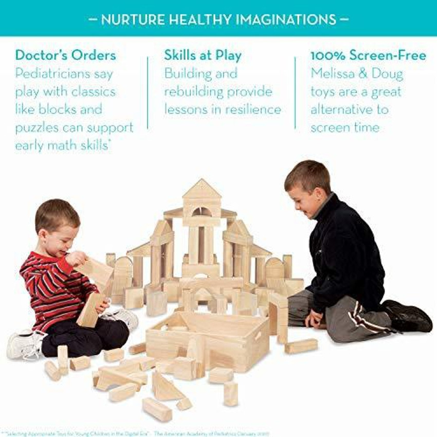 Solid wood building blocks deals
