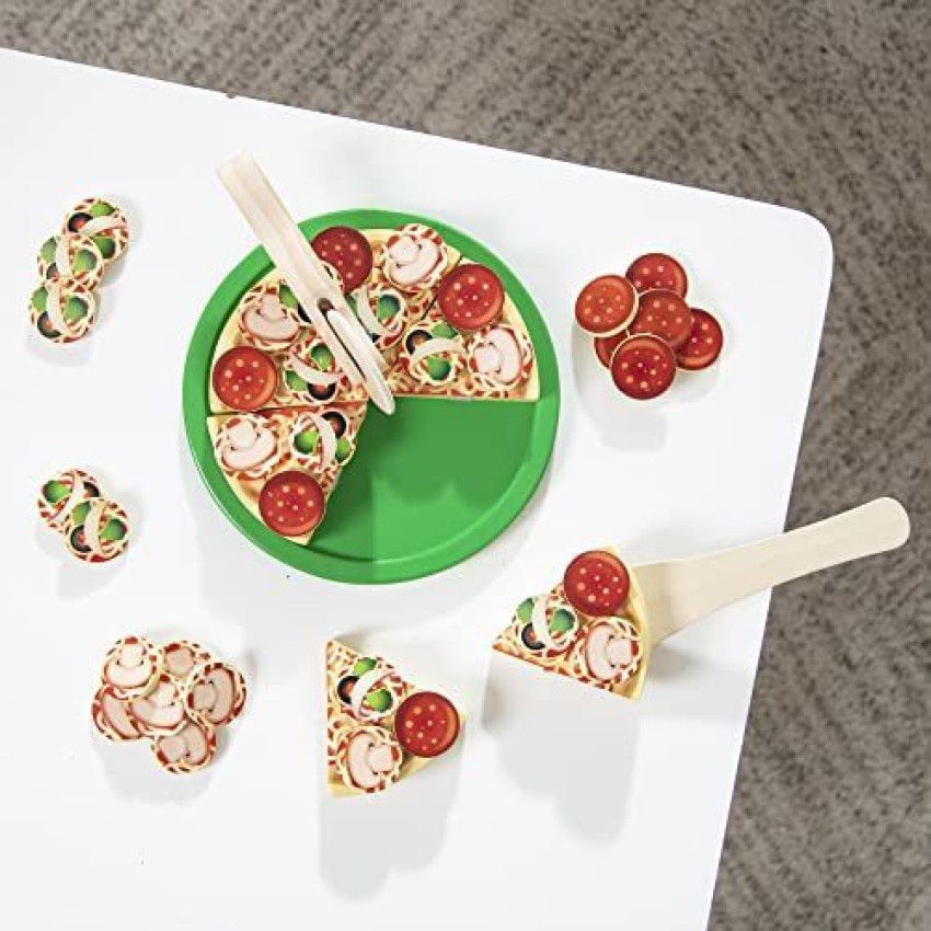 MELISSA & DOUG Wooden Pizza Play Food Set With 36 Toppings - Wooden Pizza  Play Food Set With 36 Toppings . shop for MELISSA & DOUG products in India.