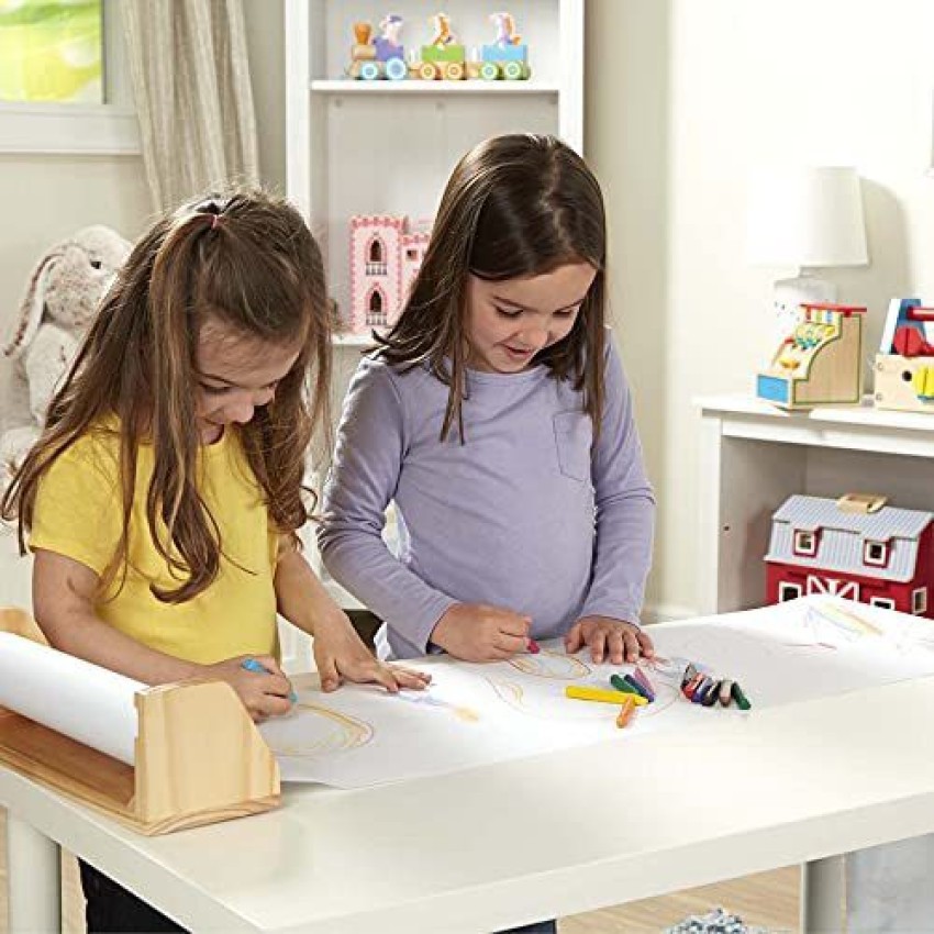 MELISSA & DOUG Wooden Tabletop Paper Roll Dispenser With White Bond Paper -  Wooden Tabletop Paper Roll Dispenser With White Bond Paper . shop for  MELISSA & DOUG products in India.