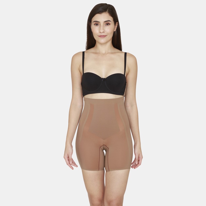 Buy Zivame Nude Coloured Seamless Full Thigh Shaper Brief