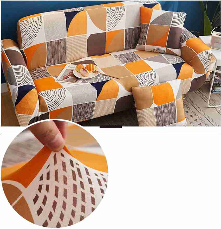 lukzer Polyester Striped Sofa Cover Price in India - Buy lukzer