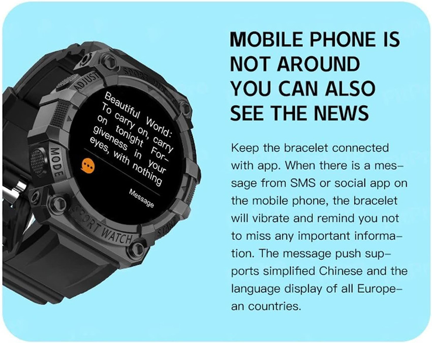 FirstFit FD68s Round Touch Screen Smart watches Smartwatch Price