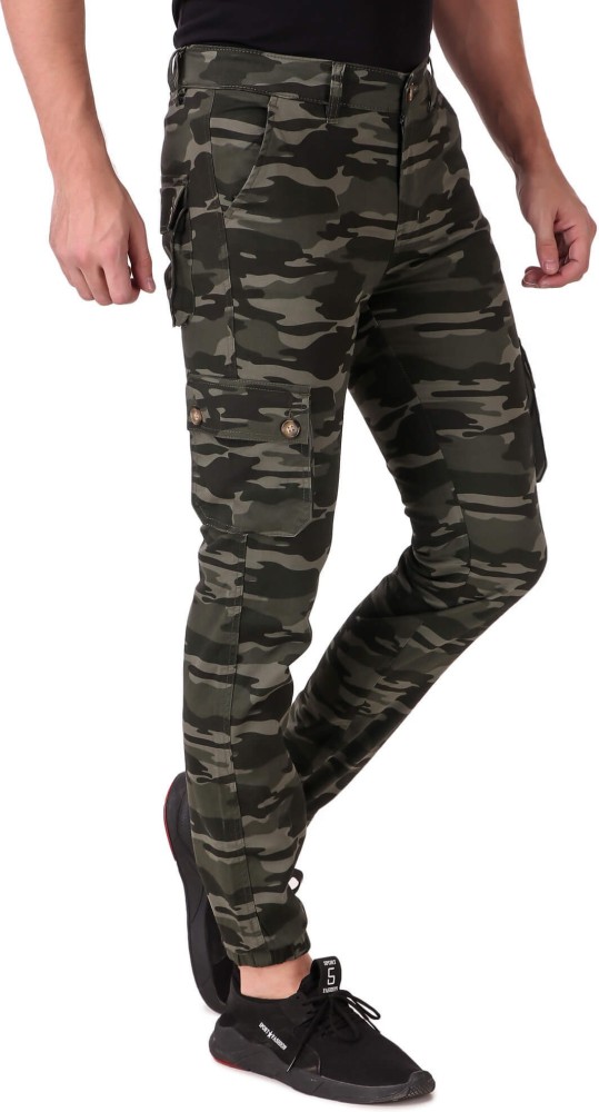 Sapper Trackpants  Buy Sapper Mens MultiColor Cotton Camouflage Print  Elasticated Track Pant Online  Nykaa Fashion