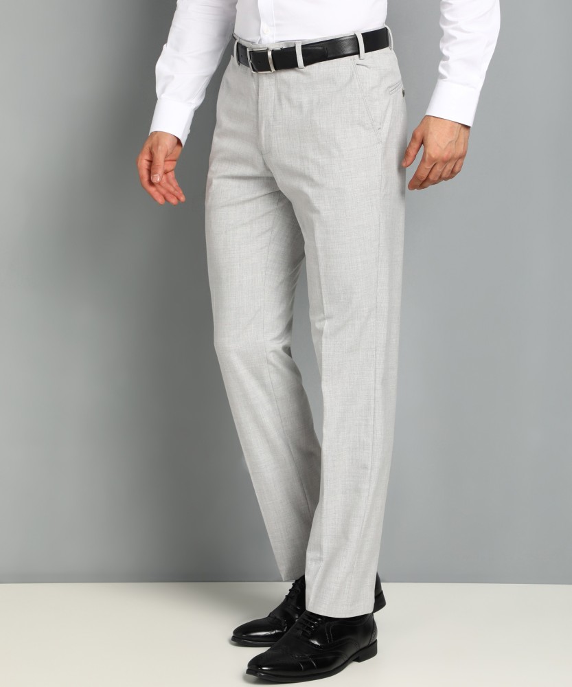 Buy Park Avenue Men Black Woven Design Polyester Blend FlatFront Pants  Online at Best Prices in India  JioMart