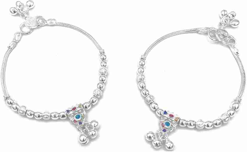 Silver anklet price on sale for baby girl