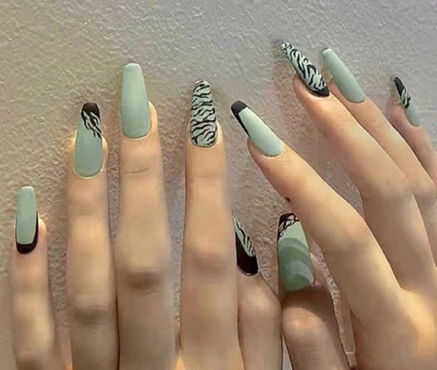 Polygel nail extension// Emerald nail design 💚 #nails #nailart #nailstyle  - YouTube