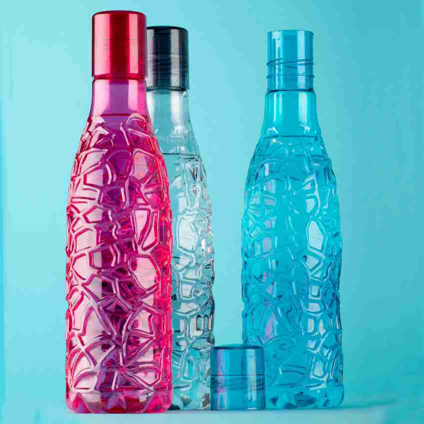 Fridge 1 liter Crystal Clear Cobra Pattern Plastic Water Bottles