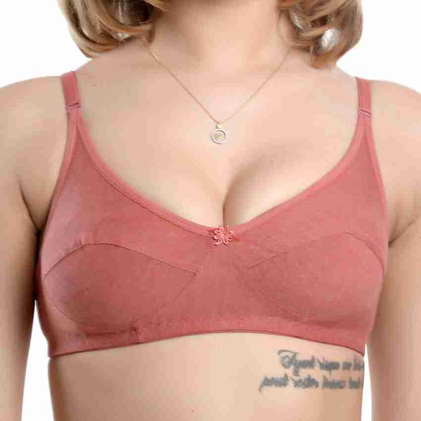 Women Non-padded Plain C-108 Cotton Fabric Full Coverage Bra, Size: 75-110  at Rs 185/piece in Sahibabad