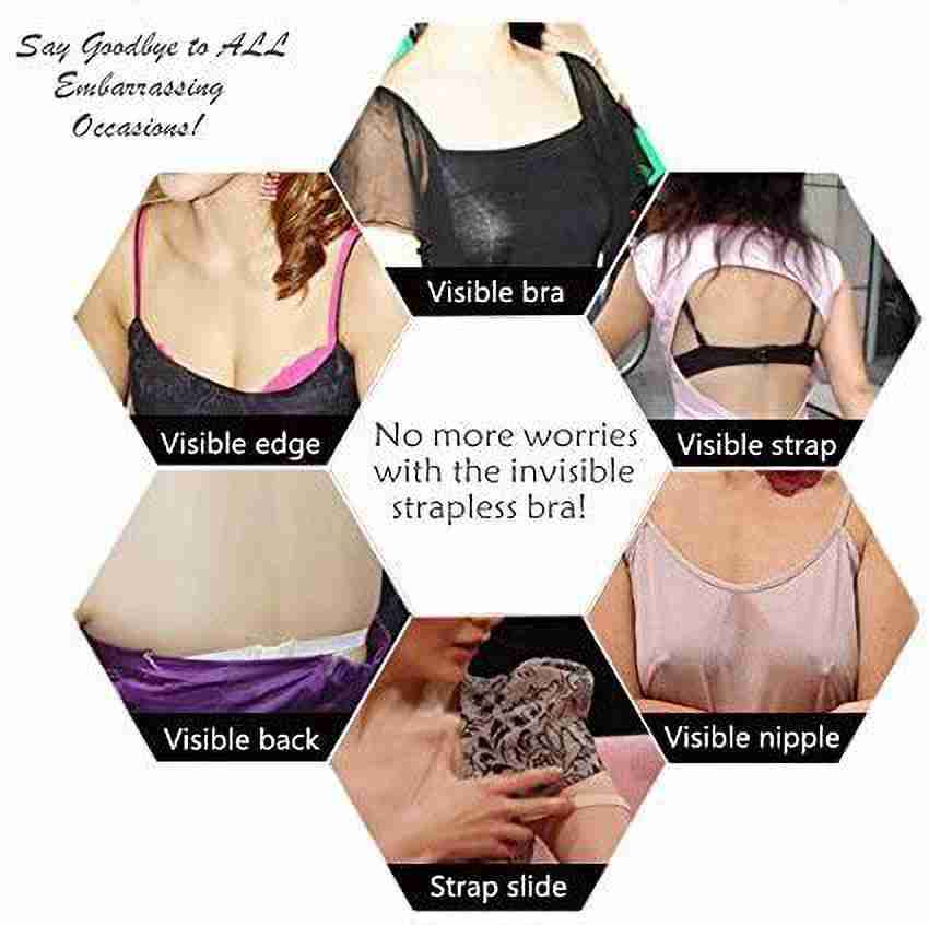 ASTRQLE 2 Pairs Black Removable Adjustable Replacement Bra India