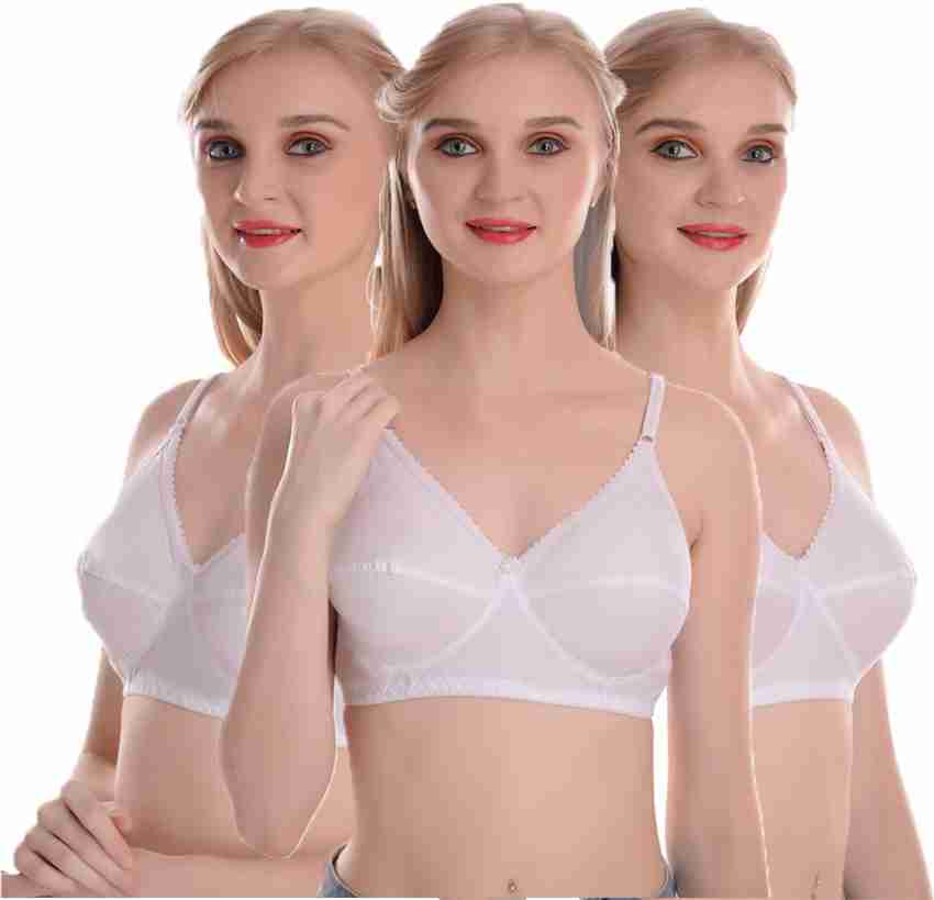 Buy online White Cotton Bra from lingerie for Women by Madam for ₹269 at  81% off