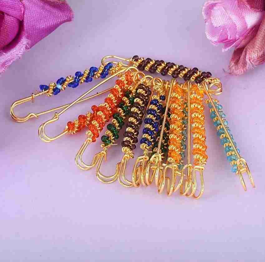SAREEPIN Saree Pin Brooch With Small Moti for Ladies Stylish