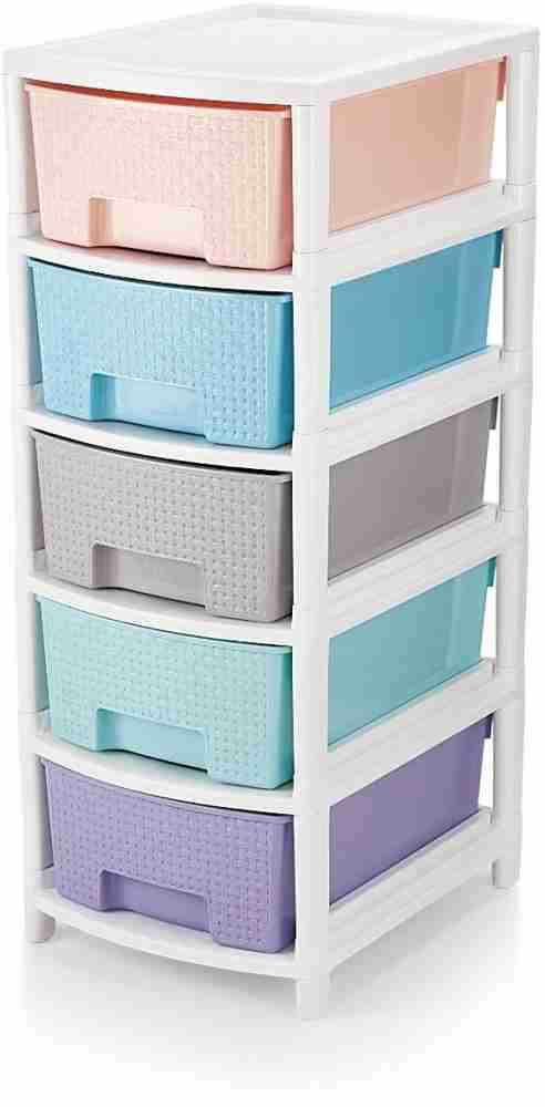 Buy Liza Homace Dura Multipurpose Plastic Drawer System Organizer Rack Home  and Kitchen (4 Layer, Grey) Online at Best Prices in India - JioMart.