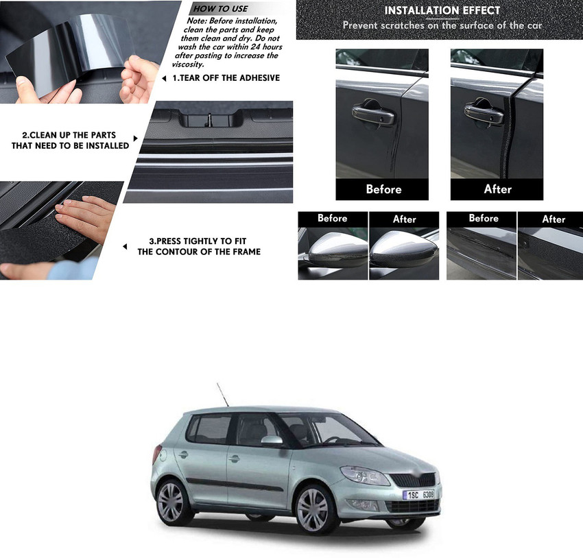PROEDITION car Edge Door sill Protector Used for Door Edge Front