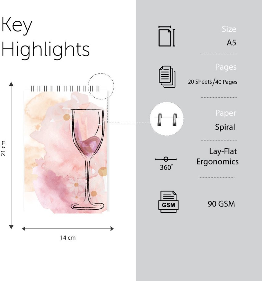 Rosé Wine Glass Dimensions & Drawings