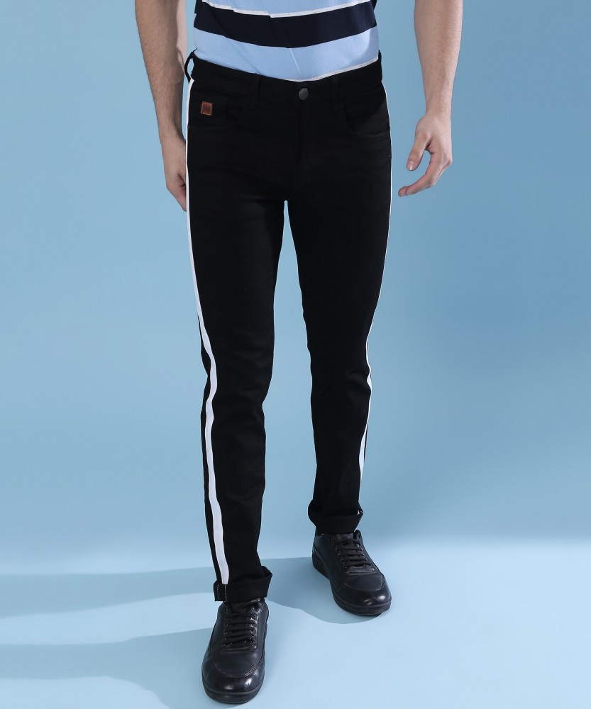 Side stripe jeans on sale flipkart