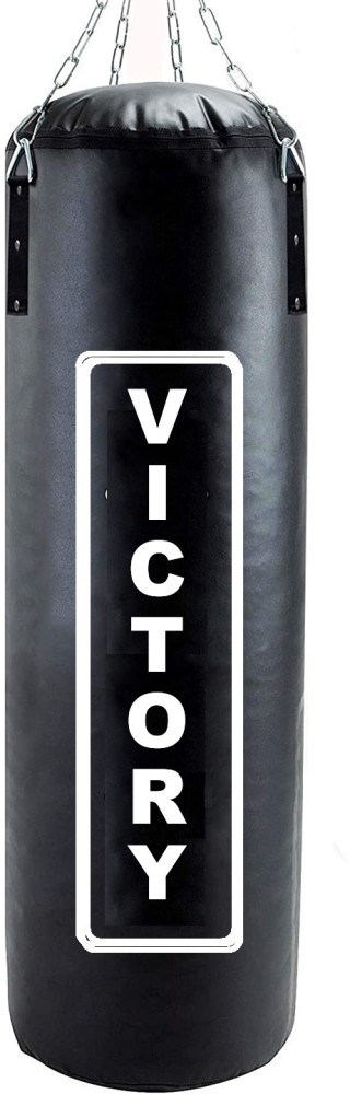 VICTORY Unfilled Punching Bag Synthetic Leather with Hand Wrap
