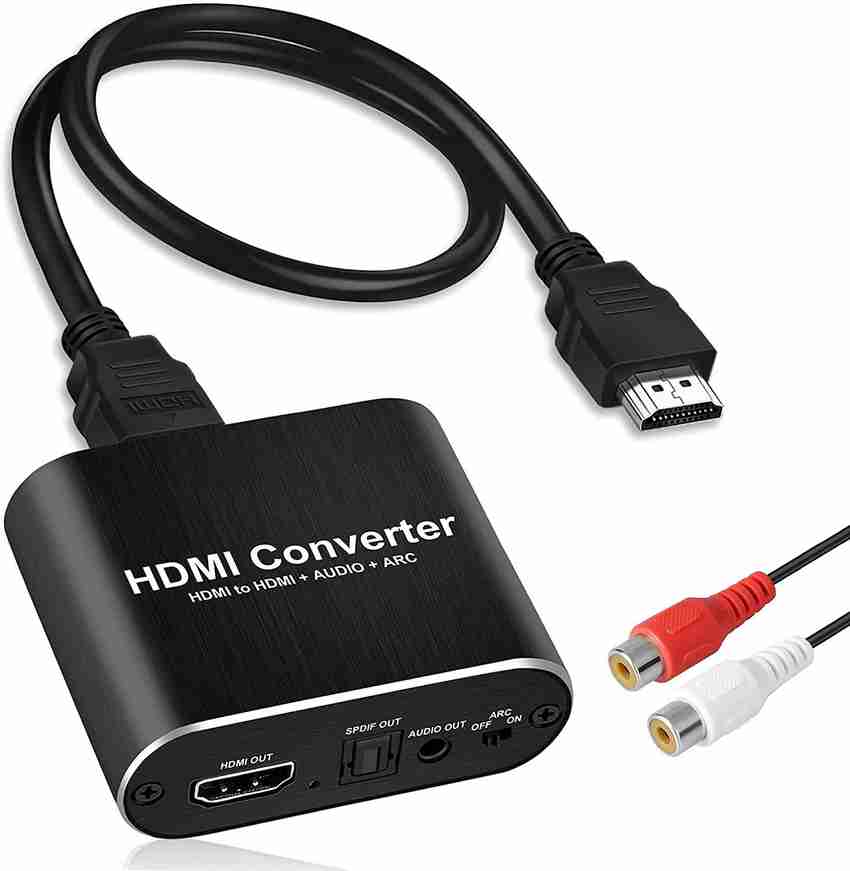 microware 4K 60Hz HDMI Audio Extractor HDMI to HDMI Optical
