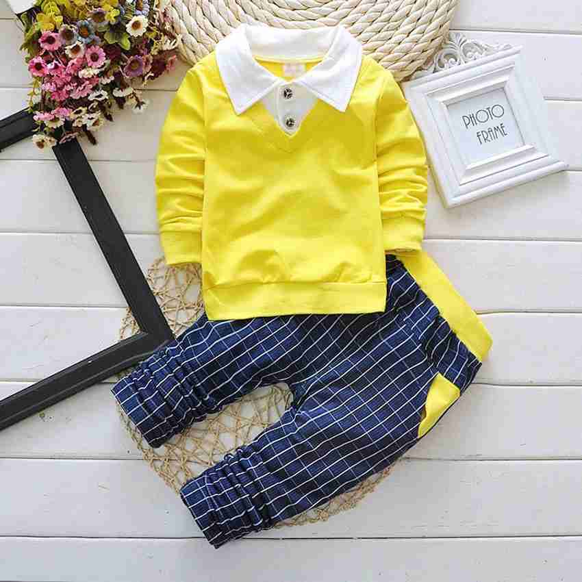 Baby boy yellow dress shirt sale