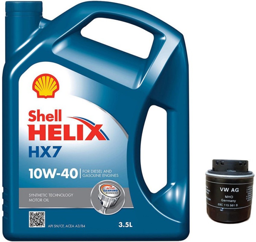 pitstop Oil change Kit - Shell HX7 Engine Oil + Filter - Skoda Rapid  (Diesel) Synthetic Blend Engine Oil Price in India - Buy pitstop Oil change  Kit - Shell HX7 Engine