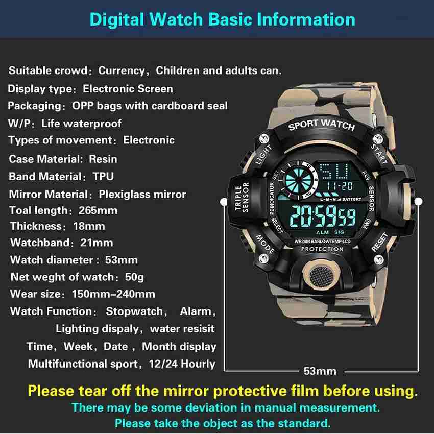 Automatic online digital watch