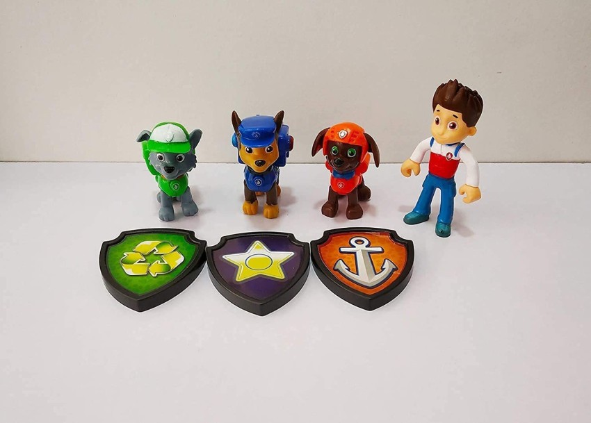 Galactic Paw of Patrol pup Action Pup & Badge, Ryder, Tracker, Robot Dog,  Everest, Fun Loving Toy for Kids (3 Design Available 1 Design  Sending)(Multi color) - Paw of Patrol pup Action Pup & Badge, Ryder,  Tracker, Robot Dog, Everest, Fun Loving Toy for