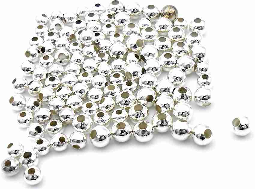 Silver beads for jewelry making discount