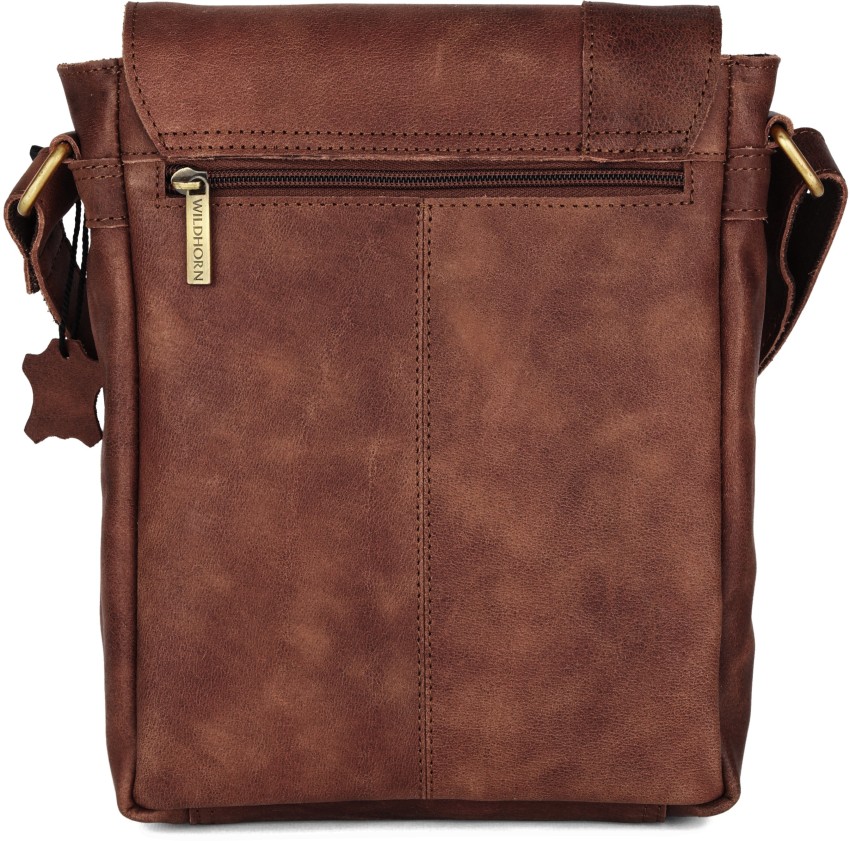 WildHorn® Original Leather 9 inch Sling Bag for Men I Multipurpose Cro –  WILDHORN