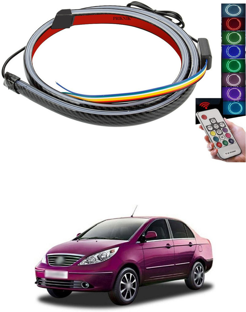 PROEDITION Carbon Fibre LED Rear Spoiler Remote Control Universal