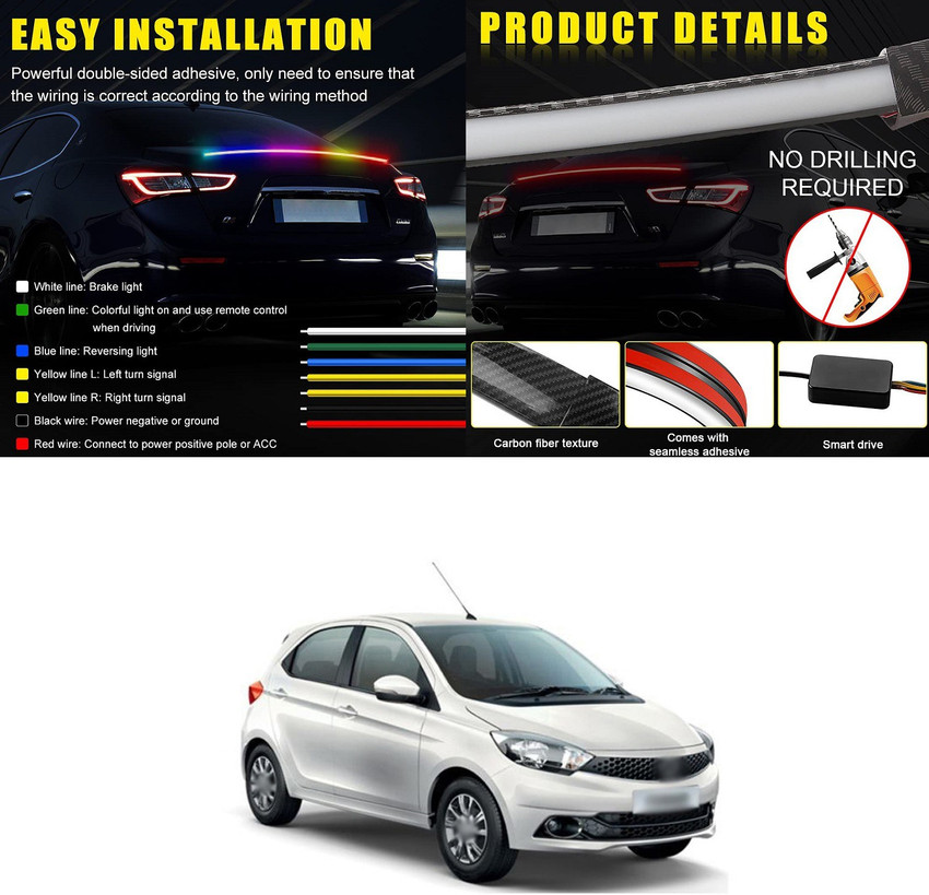 Tata tiago store rear bumper light