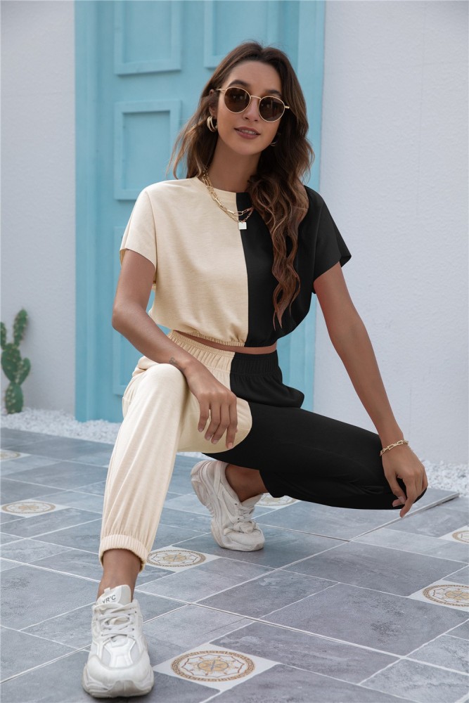 Urbanic Two Tone Short Two-Piece Outfits Track Suit Women Combo - Buy  Urbanic Two Tone Short Two-Piece Outfits Track Suit Women Combo Online at  Best Prices in India