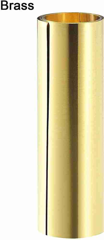 Aviation Metal and Alloys Golden Brass Sheet Roll, Metal Foil Plate 1000mm  x 100mm x 0.1mm Shrinkwrap Price in India - Buy Aviation Metal and Alloys  Golden Brass Sheet Roll, Metal Foil Plate 1000mm x 100mm x 0.1mm Shrinkwrap  online at